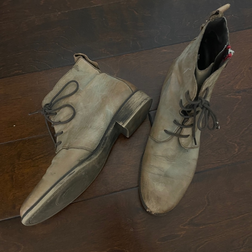 Leather boots